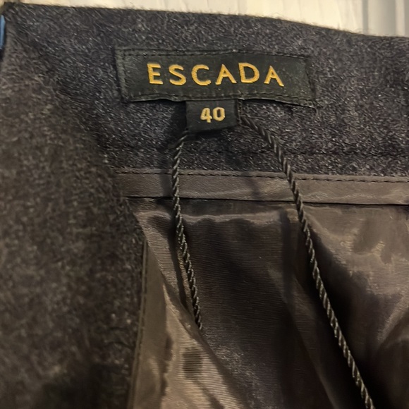 Escada anthracite wool and cashmere slacks - Picture 4 of 7